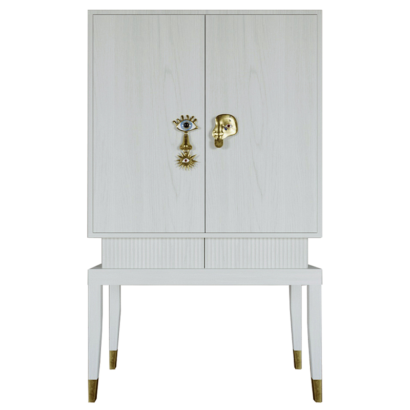 Кабинетный шкаф Elsa Dreams White с 2-мя ящиками Белый в Челябинске | Loft Concept 