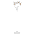 Торшер белый с плафонами в виде лепестков Delicate Flower варинант исполнения - 1 | Loft Concept в Челябинске