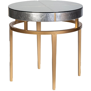 Столик журнальный Mercury silver/gold