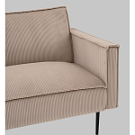 Диван современный вельветовый прямой Worcester Бежевый  варинант исполнения - 3 | Loft Concept в Челябинске