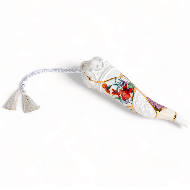 Статуэтка Seletti Lucky Horn Белый Золотой Мульти в Челябинске | Loft Concept 