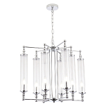 Люстра с 8-ю прозрачными цилиндрическими плафонами Jeanette варинант исполнения - 3 | Loft Concept в Челябинске
