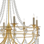 Люстра с декором из прозрачных бусин Glowing Crystals варинант исполнения - 1 | Loft Concept в Челябинске