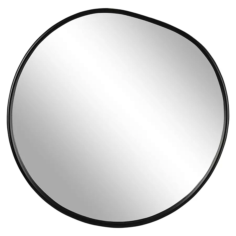 Зеркало круглое с асимметрией Light Reflection Черный Зеркало круглое с асимметрией Light Reflection Черный в Челябинске | Loft Concept