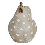 Статуэтка курица с текстурной поверхностью бежевого цвета Rustic Chicken варинант исполнения - 1 | Loft Concept в Челябинске