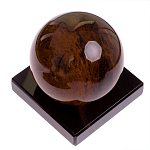 Настольный письменный набор с часами из природного камня обсидиана Royal Set варинант исполнения - 6 | Loft Concept в Челябинске