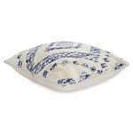 Чехол на подушку с узором в этно-стиле Blue Ikat варинант исполнения - 1 | Loft Concept в Челябинске