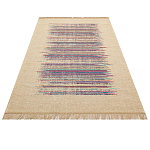 Ковер с геометрическим узором из комбинированного состава Full rhythm варинант исполнения - 3 | Loft Concept в Челябинске