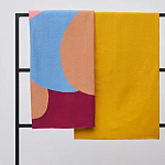 Плед из хлопка с абстрактным принтом Elysian Flow Ember варинант исполнения - 7 | Loft Concept в Челябинске