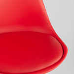 Стул с основой из пластика и мягким сиденьем Arvika Red варинант исполнения - 8 | Loft Concept в Челябинске