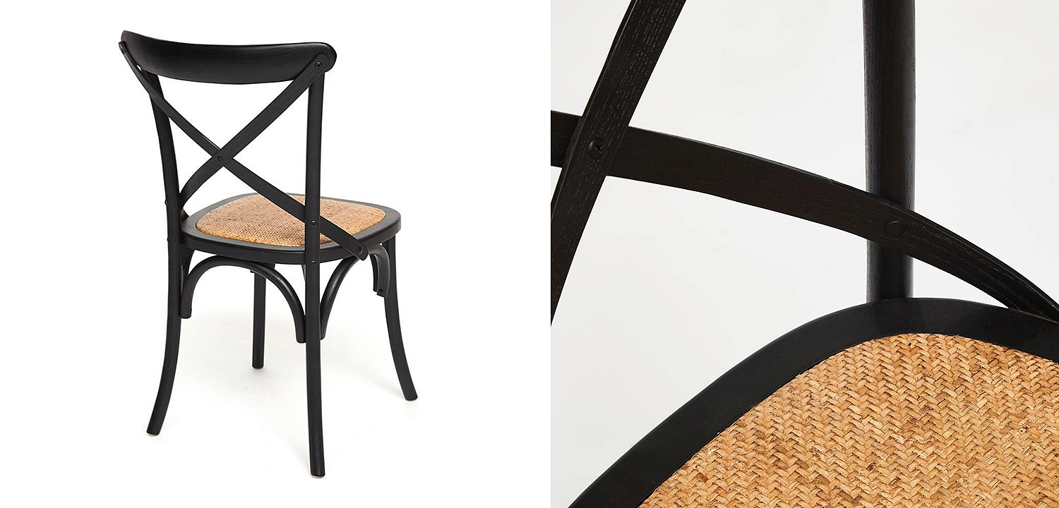 Стул Chaise Provence en Bois noir черный Стул Chaise Provence en Bois noir черный - Loft-Concept в Челябинске