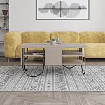 Стол журнальный прямоугольной формы с 2-мя полками бежево-серого цвета NORFOLK LIGHT MOCHA варинант исполнения - 2 | Loft Concept в Челябинске