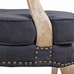 Кресло Aubrey Classical Armchair dark grey velour варинант исполнения - 6 | Loft Concept в Челябинске