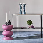 Подсвечник фигурный голубой Bright Accent 33 см варинант исполнения - 3 | Loft Concept в Челябинске