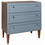 Комод серый из массива бука с 3-мя ящиками Wenge Light варинант исполнения - 1 | Loft Concept в Челябинске