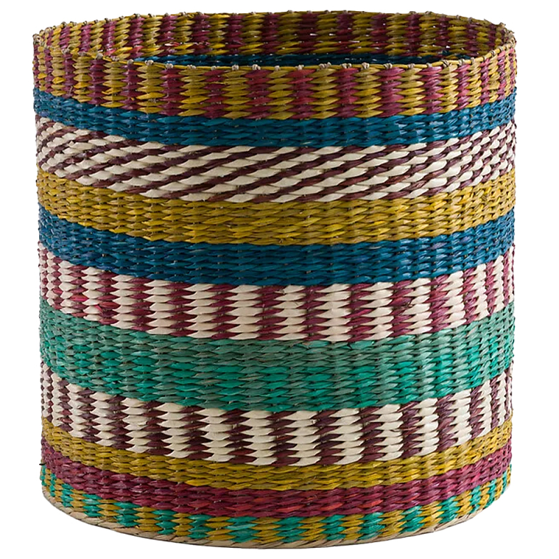 Плетеная корзина разноцветная Hediye Colorful Wicker Basket Мульти в Челябинске | Loft Concept 