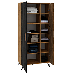 Шкаф двухдверный с 2-мя отделами с полками Stone Effect варинант исполнения - 4 | Loft Concept в Челябинске