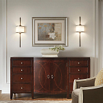 Бра вертикальное с белым полукруглым плафоном и длинным стержнем S Kichler варинант исполнения - 15 | Loft Concept в Челябинске