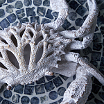 Статуэтка краб с детализированной текстурой в белом цвете Marine Accessories варинант исполнения - 8 | Loft Concept в Челябинске