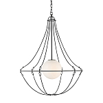 Подвесной светильник из тонких прутьев в форме колокола Forged Thin Rods варинант исполнения - 1 | Loft Concept в Челябинске