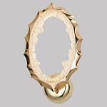 Бра овальное светодиодное с золотистым каркасом Ring of Fire варинант исполнения - 1 | Loft Concept в Челябинске