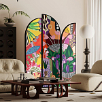 Ширма цветочный принт Colored Partition варинант исполнения - 2 | Loft Concept в Челябинске