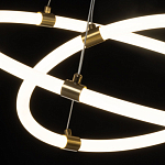 Люстра подвесная с двумя пересекающимися белыми светодиоидными кольцами Luke Lampco Tracer Lamp варинант исполнения - 5 | Loft Concept в Челябинске