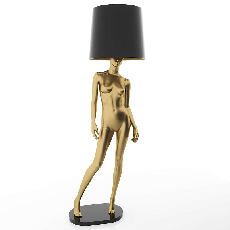 Лампа MANNEQUIN LAMP с абажуром изгибы тела Глянцевый черный Черный матовый Глянцевый белый Белый матовый Серый матовый Золотой Красный в Челябинске | Loft Concept 