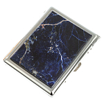 Портсигар на 10 сигарет с газовой зажигалкой из натурального камня Содалит Stone Cigarettes Cases варинант исполнения - 1 | Loft Concept в Челябинске