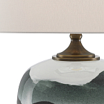 Настольная лампа с волнистым принтом Green Wavy Lamp варинант исполнения - 1 | Loft Concept в Челябинске