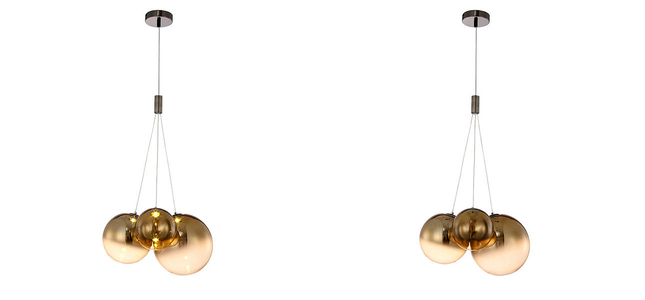 Светильник подвесной Golden balls lamp Светильник подвесной Golden balls lamp - Loft-Concept в Челябинске