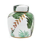 Ваза с крышкой фарфоровая с ручной росписью Leopard Collection  варинант исполнения - 2 | Loft Concept в Челябинске