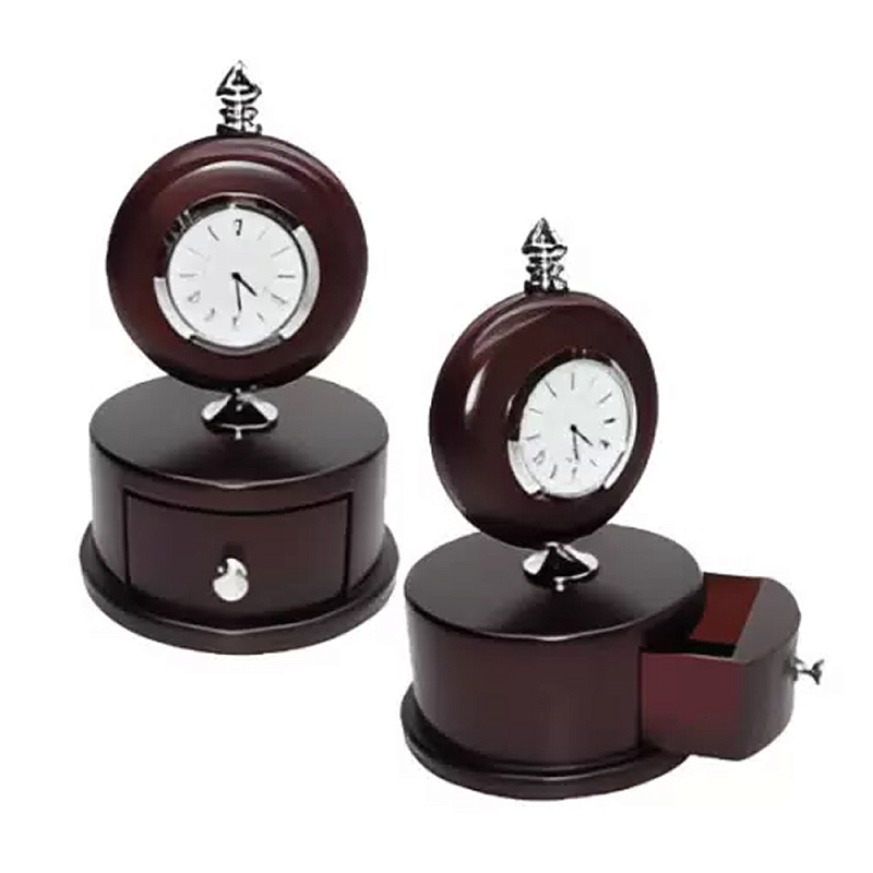 Часы настольные интерьерные Time Forward Коричневый Часы настольные интерьерные Time Forward Коричневый в Челябинске | Loft Concept