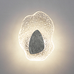 Бра с волнообразным стеклянным плафоном и вставкой из мрамора Liquid Stone варинант исполнения - 3 | Loft Concept в Челябинске