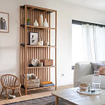 Стеллаж из дерева и метала Furniture Gutter and Lattice Rack варинант исполнения - 7 | Loft Concept в Челябинске