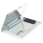 Визитница карманная металлическая с накладкой из натурального камня Серафинит Stone Business Card Holders  варинант исполнения - 3 | Loft Concept в Челябинске