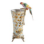 Ваза фарфоровая с птицей на бронзовой ветке Garden of Eden варинант исполнения - 5 | Loft Concept в Челябинске