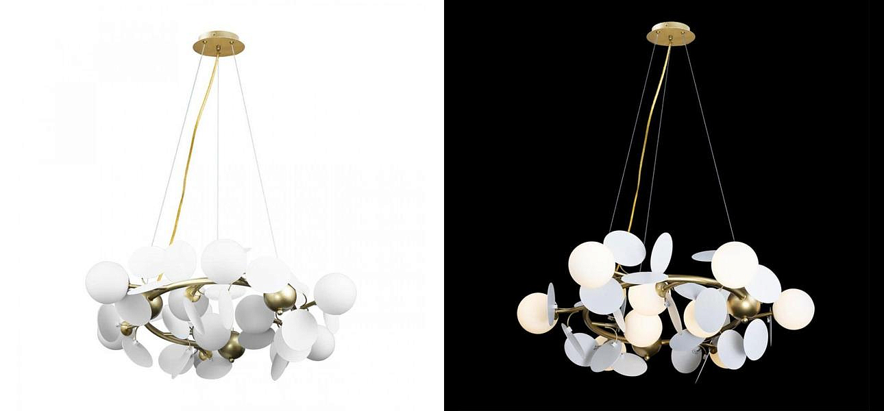 Люстра MATISSE Chandelier White диаметр 70 Люстра MATISSE Chandelier White диаметр 70 - Loft-Concept в Челябинске
