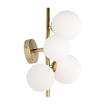 Бра с золотым основанием и 5-ю белыми шарообразными плафонами Bubble варинант исполнения - 2 | Loft Concept в Челябинске