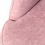 Банкетка пыльно-розовый велюр со спинкой и подлокотниками на 4-х деревянных ножках Aurora Pink варинант исполнения - 2 | Loft Concept в Челябинске