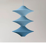 Подвесной вязаный голубой светильник «Звезда Востока 03» варинант исполнения - 1 | Loft Concept в Челябинске
