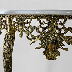 Консоль из бронзы с мраморной столешницей Bronze Console варинант исполнения - 1 | Loft Concept в Челябинске