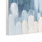 Панно декоративное с ручной росписью Blue Strokes варинант исполнения - 3 | Loft Concept в Челябинске
