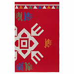 Плед хлопковый по мотивам чувашских орнаментов Ural and Siberian Patterns варинант исполнения - 1 | Loft Concept в Челябинске