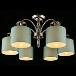 Люстра потолочная Nikoletta с бирюзовым плафоном варинант исполнения - 1 | Loft Concept в Челябинске