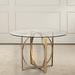 Стол обеденный круглый с основанием из 2-х пересекающихся колец Modern Geometric Silhouette варинант исполнения - 2 | Loft Concept в Челябинске