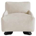 Кресло Cannes с мягкой обивкой букле молочного цвета  варинант исполнения - 4 | Loft Concept в Челябинске