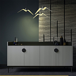 Дизайнерский комод светло-серый с фактурным фасадом UNO варинант исполнения - 1 | Loft Concept в Челябинске