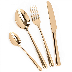 Столовые приборы Minimalism Gold