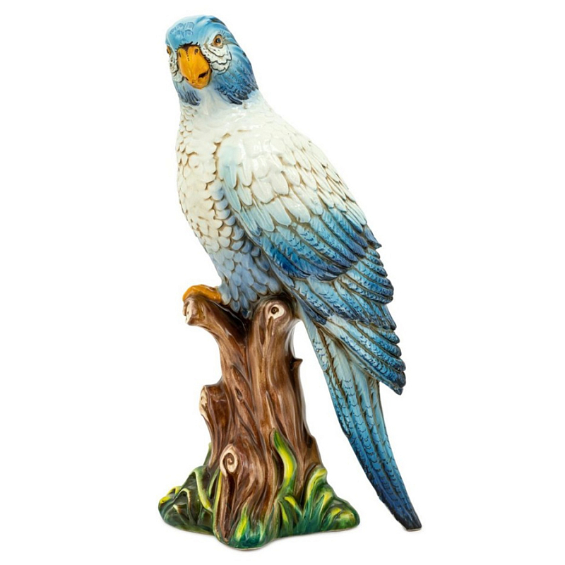 Статуэтка Parrot Big Blue Синий Белый Статуэтка Parrot Big Blue Синий Белый в Челябинске | Loft Concept